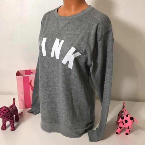 PINK VS LOGO CREWNECK SWEATSHIRT - Picture 3 of 4